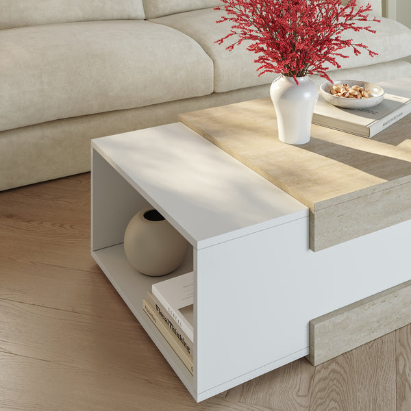 Table basse Eljak 110x57x31 cm [en.casa]