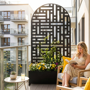 Cloison Bernalda avec jardinière en forme d'arc [casa.pro]