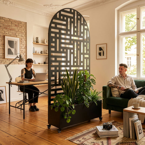 Cloison Bernalda avec jardinière en forme d'arc [casa.pro]