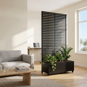 Cloison Nodepp avec bac à fleurs en acier [casa.pro]