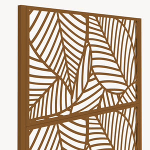 Cloison avec jardinière Surnskoki acier galvanisé 190 x 82 x 38 cm casa.pro