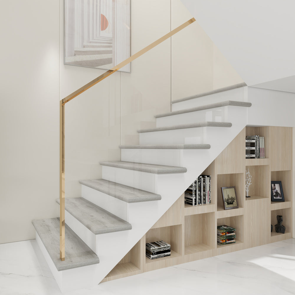 Lot de revêtements d'escalier Bunschoten 120 x 32 cm NEU.HOLZ