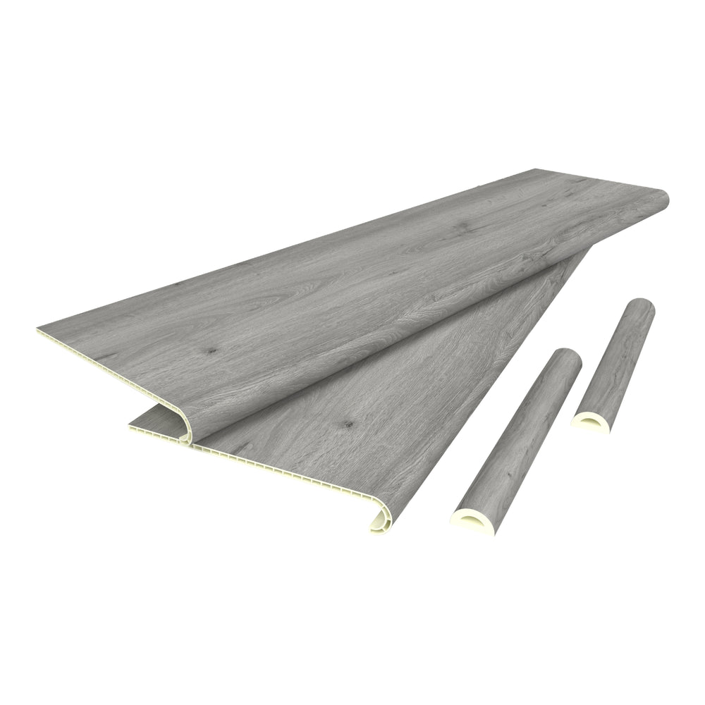 Lot de revêtements d'escalier Bunschoten 120 x 32 cm NEU.HOLZ