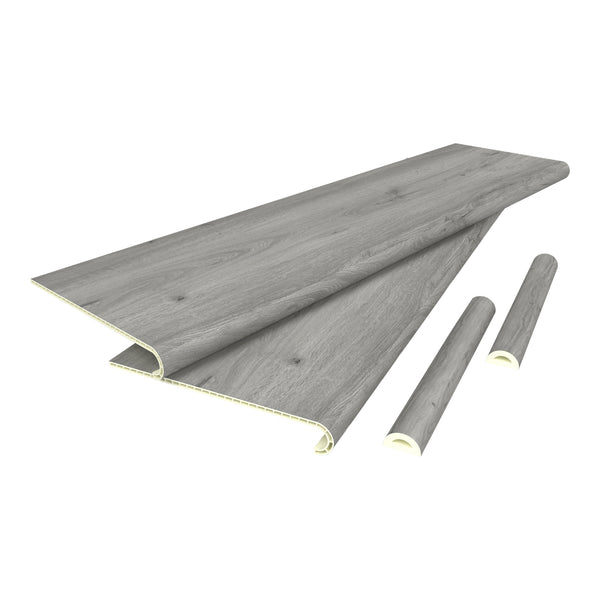 Lot de revêtements d'escalier Bunschoten 120 x 32 cm NEU.HOLZ