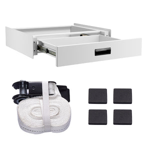 Kit de Superposition pour Lave-Linge Sèche-Linge Standard 60 cm Capacité 100 kg Blanc [en.casa]