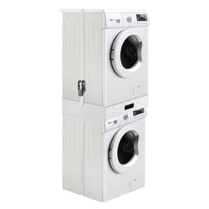 Kit de Superposition pour Lave-Linge Sèche-Linge Standard 60 cm Capacité 100 kg Blanc [en.casa]
