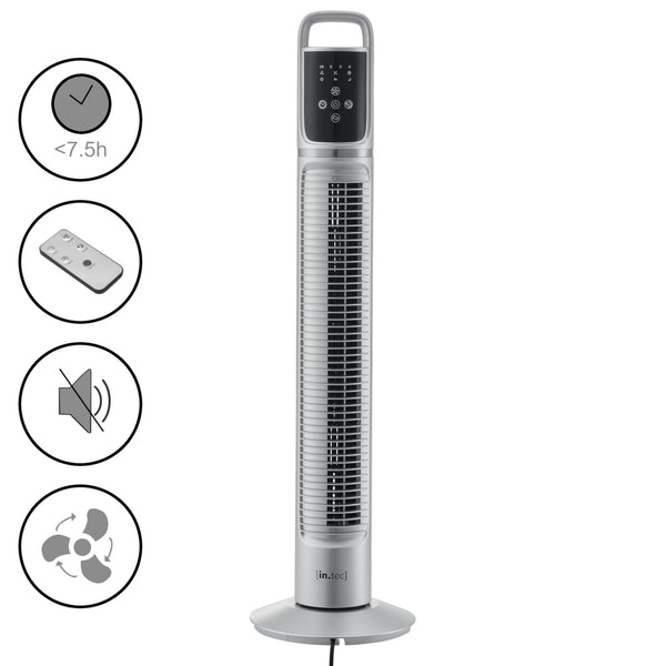 Ventilateur sur pied Towervent 40W 3 modes de fonctionnement Noir in.tec