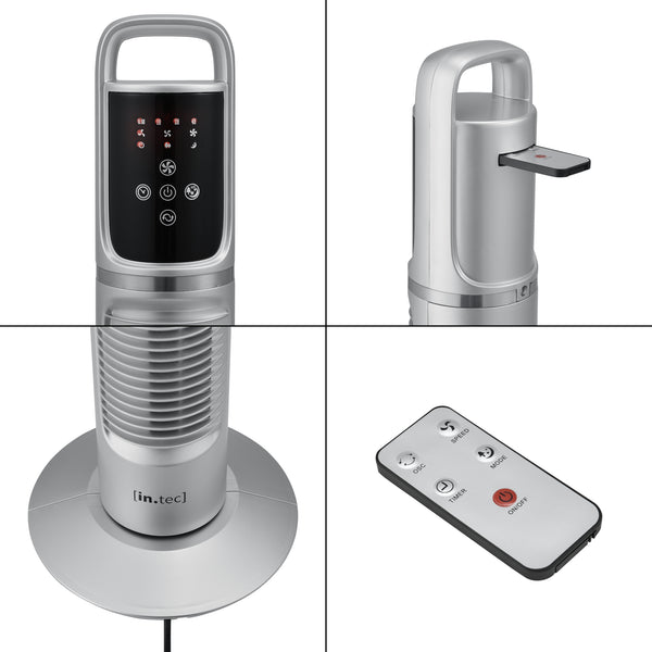 Ventilateur sur pied Towervent 40W 3 modes de fonctionnement Noir in.tec