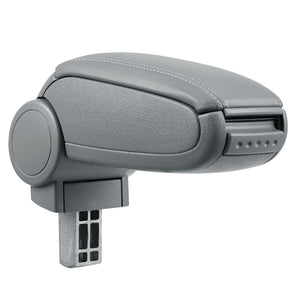 Accoudoir central VW Up! - Repose-bras avec compartiment de rangement - rembourré - noir - gris pro.tec