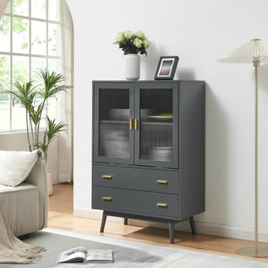 Armoire vitrée Susa 120 x 80 x 40 cm [en.casa]