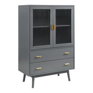 Armoire vitrée Susa 120 x 80 x 40 cm [en.casa]