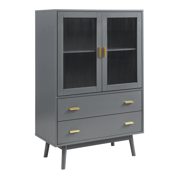 Armoire vitrée Susa 120 x 80 x 40 cm [en.casa]