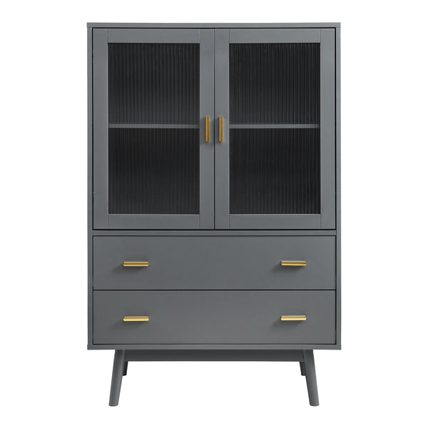 Armoire vitrée Susa 120 x 80 x 40 cm [en.casa]