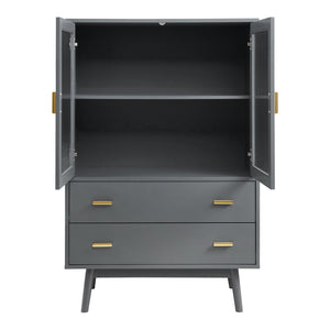 Armoire vitrée Susa 120 x 80 x 40 cm [en.casa]