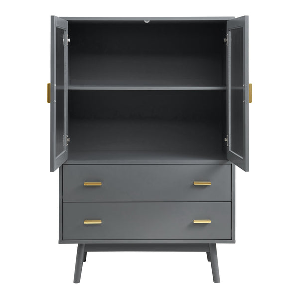Armoire vitrée Susa 120 x 80 x 40 cm [en.casa]