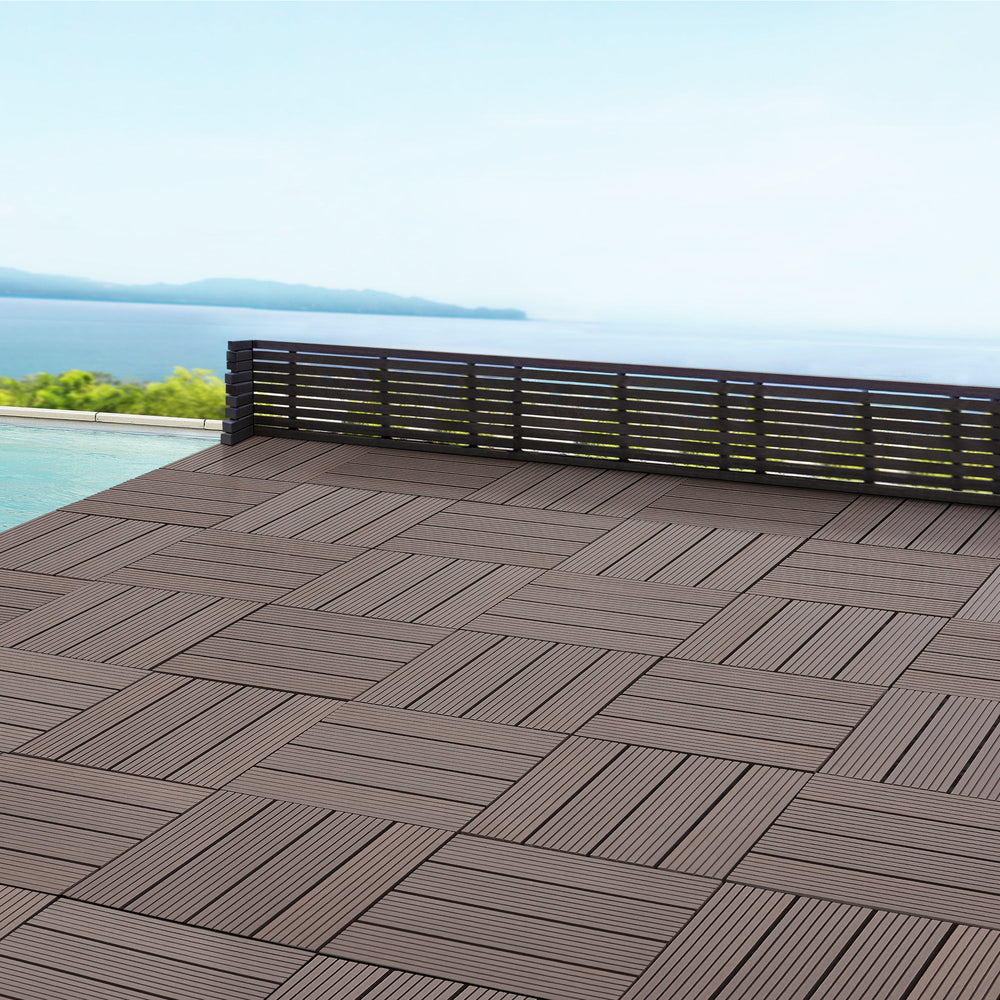 Dalles WPC Schramberg lot de 11 1m² en différentes couleurs [en.casa] - premiumXL