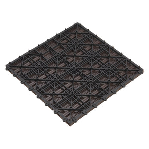 Set de 11 dalles de jardin Schramberg en bois composite 1m² 30 x 30 x 2,2 cm [en.casa]