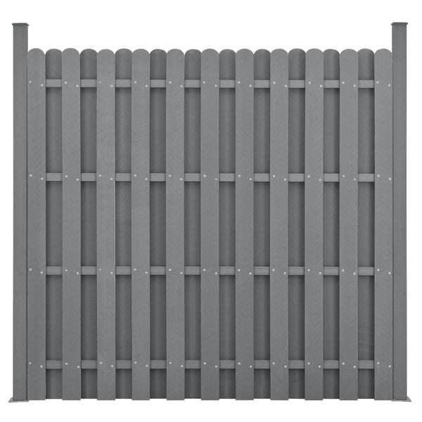 Clôture de Jardin WPC Plusieurs Couleurs 185 x 193 cm [neu.holz]