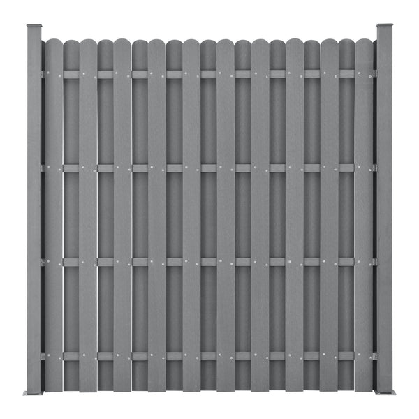 Clôture de Jardin WPC Plusieurs Couleurs 185 x 193 cm [neu.holz]