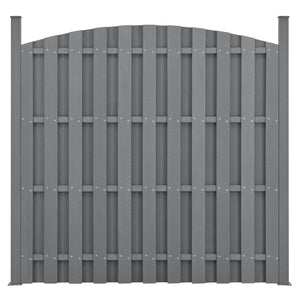 Clôture de jardin WPC avec arche arrondie 185x193cm neuve.bois