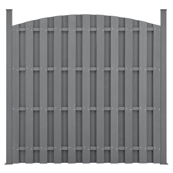 Clôture de jardin WPC avec arche arrondie 185x193cm neuve.bois