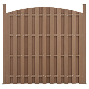 Clôture de jardin WPC avec arche arrondie [neu.holz]