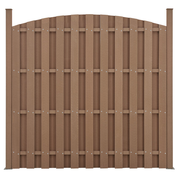 Clôture de jardin WPC avec arche arrondie [neu.holz]