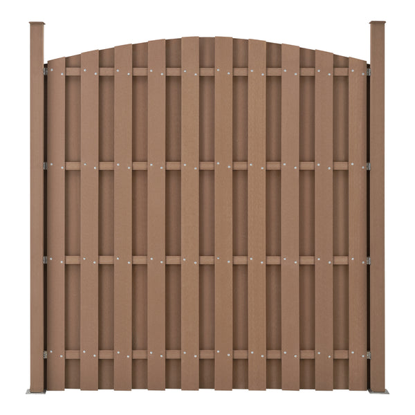 Clôture de jardin WPC avec arche arrondie [neu.holz]