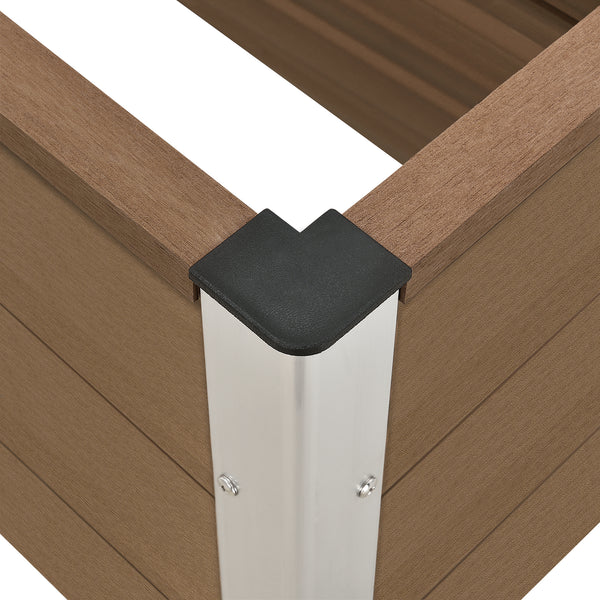Caisse à Fleurs Bois Composite WPC Plusieurs Couleurs 100 x 50 x 50 cm Plusieurs Couleurs [neu.holz]