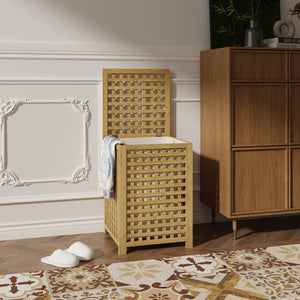 Panier à linge Jystiand bambou [en.casa]