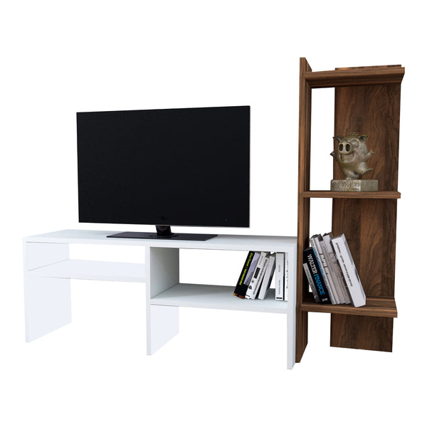 Table TV Jevnaker avec étagère [en.casa]