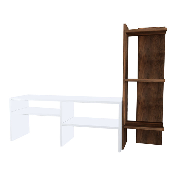 Table TV Jevnaker avec étagère [en.casa]