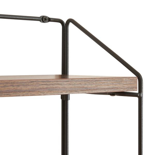 Étagère murale Bømlo avec 2 niveaux 48 x 42 x 14 cm [en.casa]