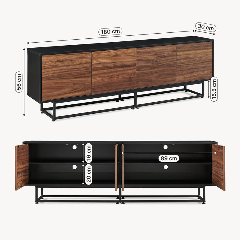 Croquis coté Commode Boxholm [en.casa]