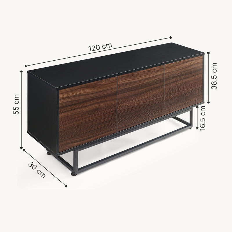 Croquis coté Commode Boxholm [en.casa]
