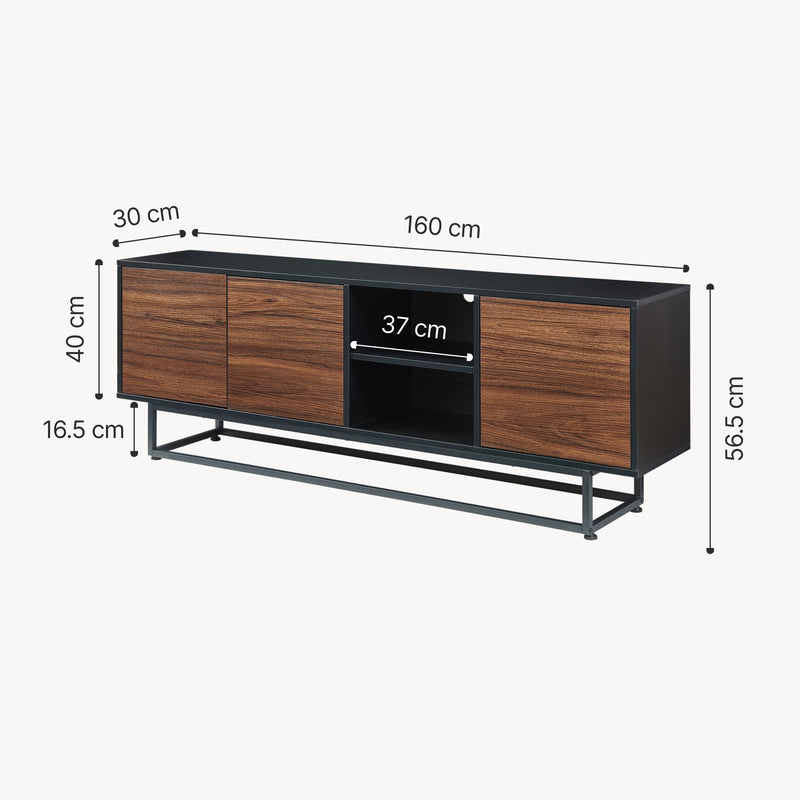 Croquis coté Commode Boxholm [en.casa]