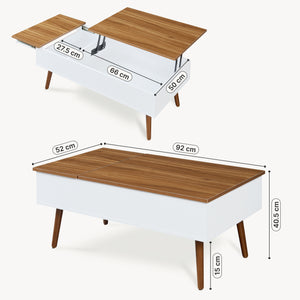 Table basse Flesen 92 x 52 x 41 cm [en.casa]