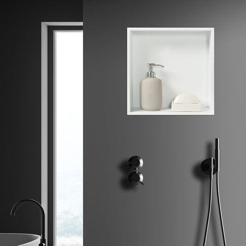Étagère encastrée Kristinehamn acier inoxydable [neu.haus]