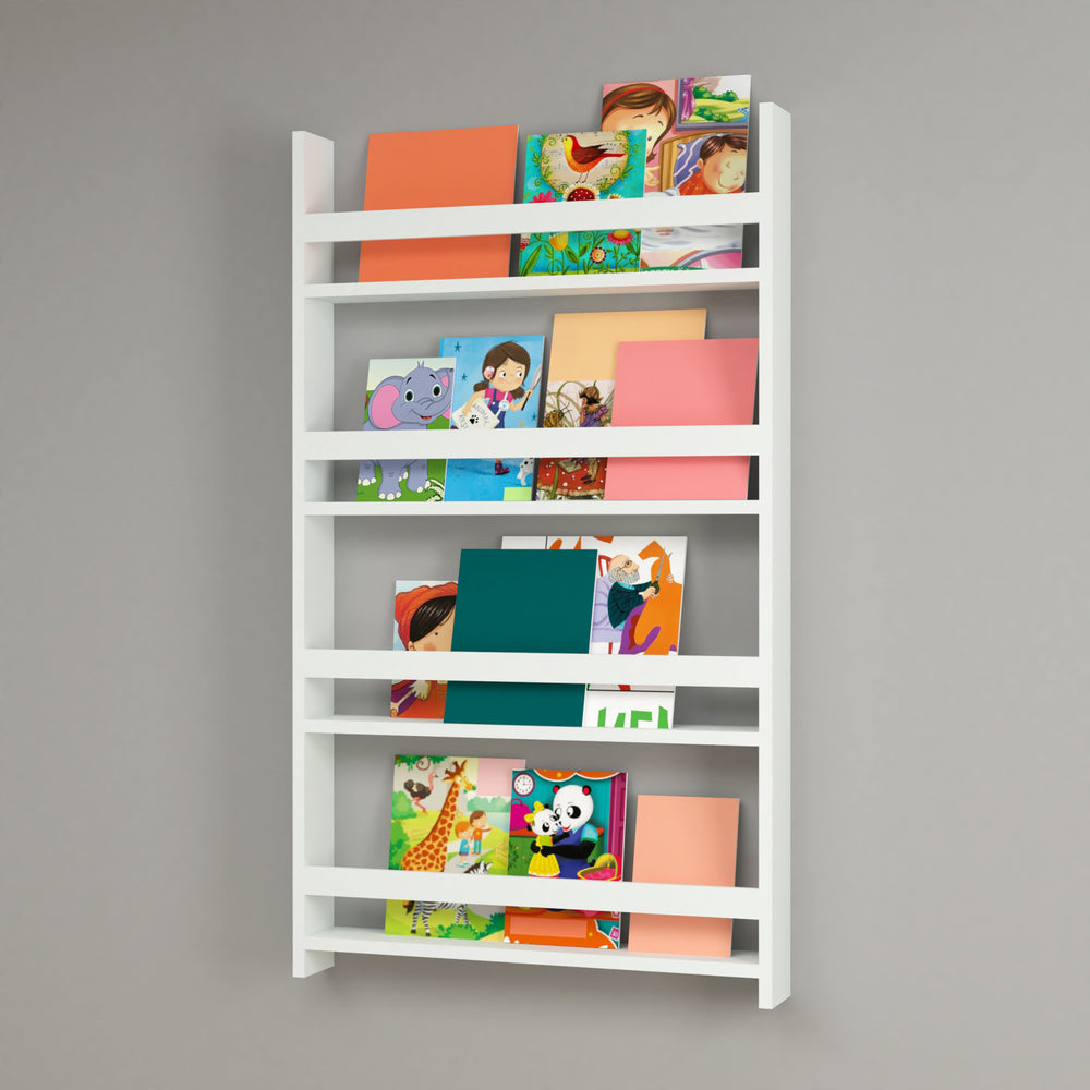 Kinderregal Sotenäs 120x74x10cm Weiß [en.casa] - premiumXL