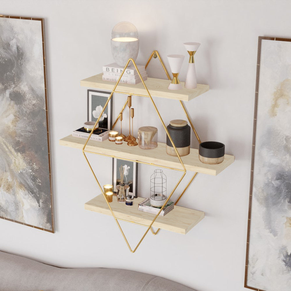 Étagère murale Heinävesi 65 x 60 x 15 cm [en.casa]
