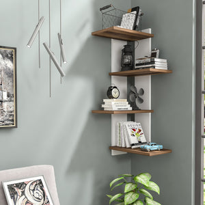 Wandregal Hasvik 39,5x39,5x90 cm [en.casa] - premiumXL