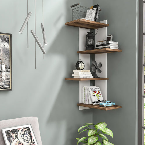 Wandregal Hasvik 39,5x39,5x90 cm [en.casa] - premiumXL