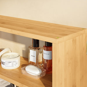 Étagère murale Gol bambou 50 x 15 x 30 cm naturel [en.casa]