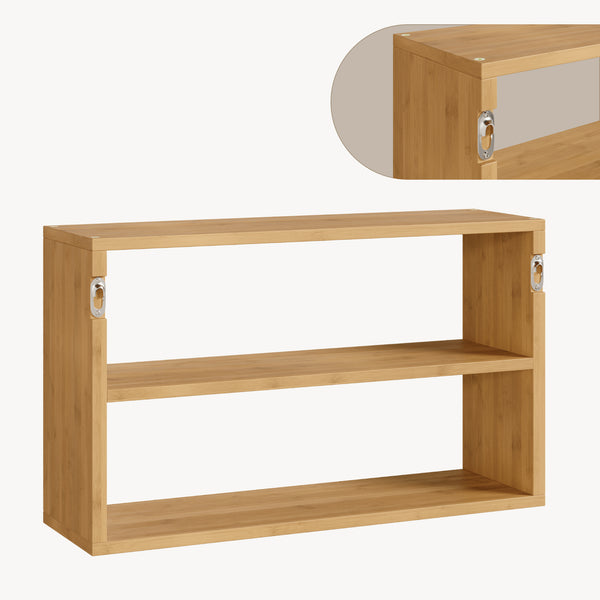 Étagère murale Gol bambou 50 x 15 x 30 cm naturel [en.casa]