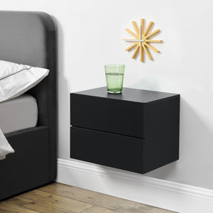 Table de chevet suspendue Ampfing avec 2 tiroirs en différentes couleurs [en.casa] - premiumXL