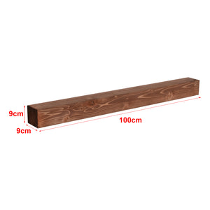 Lot d'étagère murales Munkebo 100 x 9 x 9 cm bois de pin avec lasure [en.casa]