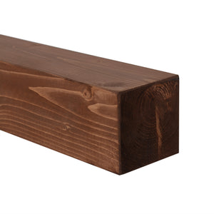 Lot d'étagère murales Munkebo 100 x 9 x 9 cm bois de pin avec lasure [en.casa]