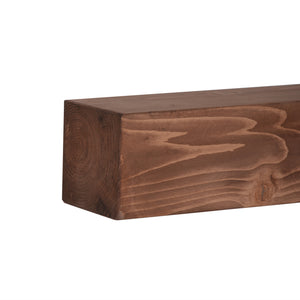 Lot d'étagère murales Munkebo 100 x 9 x 9 cm bois de pin avec lasure [en.casa]