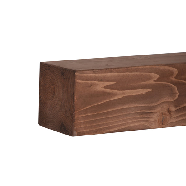 Lot d'étagère murales Munkebo 100 x 9 x 9 cm bois de pin avec lasure [en.casa]