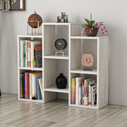 Étagère multi-usages Aabybro sur pied / murale 76 x 85 x 22 cm [en.casa]